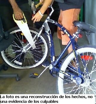 Sufre atentado bicicleta  de un chofer